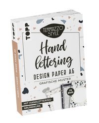 Vorderes Coverbild Handlettering Design Paper Block Terrazzo A6