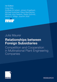 Vorderes Coverbild Relationships between Foreign Subsidiaries