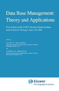 Vorderes Coverbild Data Base Management: Theory and Applications