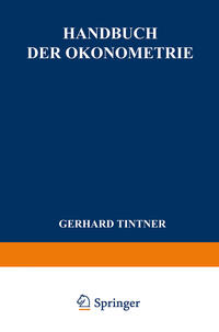 Vorderes Coverbild Handbuch der Ökonometrie