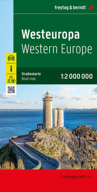 Vorderes Coverbild Westeuropa, Straßenkarte 1:2.000.000, freytag & berndt
