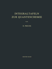 Vorderes Coverbild Integraltafeln zur Quantenchemie