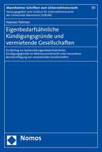 Vorderes Coverbild Eigenbedarfsähnliche Kündigungsgründe und vermietende Gesellschaften