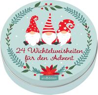 Vorderes Coverbild Adventskalender in der Dose. 24 Wichtelweisheiten für den Advent