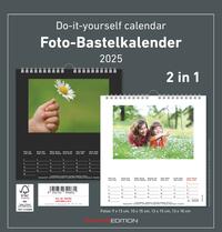 Vorderes Coverbild Alpha Edition - Foto-Bastelkalender 2025 schwarz und weiß, 21x22cm, Do it yourself Kalender mit Seiten aus hochwertigem Bastelkarton, 2 in 1, gestaltbares Titelblatt, Kalendarium in Schwarz und Weiß
