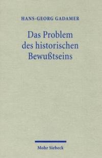 Vorderes Coverbild Das Problem des historischen Bewußtseins