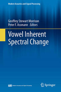 Vorderes Coverbild Vowel Inherent Spectral Change