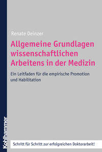 Vorderes Coverbild Allgemeine Grundlagen wissenschaftlichen Arbeitens in der Medizin