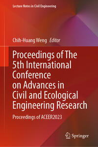 Vorderes Coverbild Proceedings of The 5th International Conference on Advances in Civil and Ecological Engineering Research