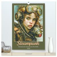 Vorderes Coverbild Steampunk - Mechanische Fantasiewelt (hochwertiger Premium Wandkalender 2026 DIN A2 hoch), Kunstdruck in Hochglanz