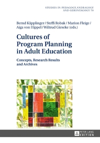 Vorderes Coverbild Cultures of Program Planning in Adult Education