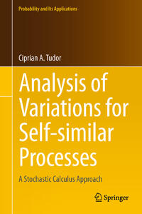 Vorderes Coverbild Analysis of Variations for Self-similar Processes