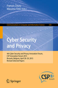 Vorderes Coverbild Cyber Security and Privacy