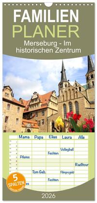 Vorderes Coverbild Familienplaner 2026 - Merseburg - Im historischen Zentrum mit 5 Spalten (Wandkalender, 21 x 45 cm) CALVENDO