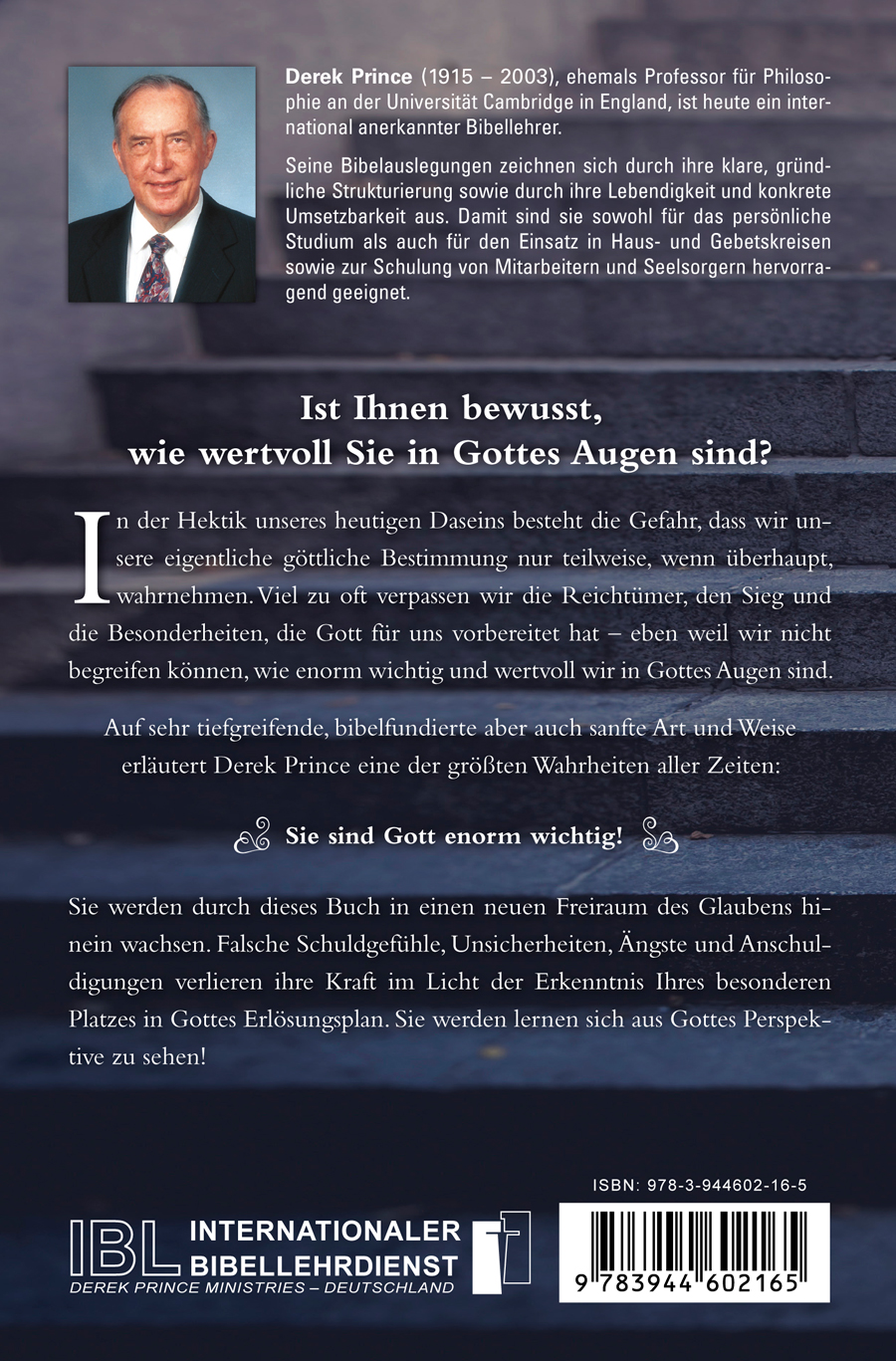 Rückseitencover Sie sind Gott enorm wichtig