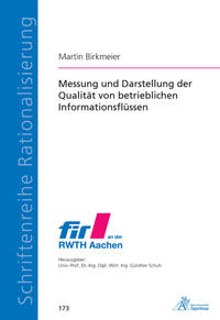 Vorderes Coverbild Messung und Darstellung der Qualität von betrieblichen Informationsflüssen