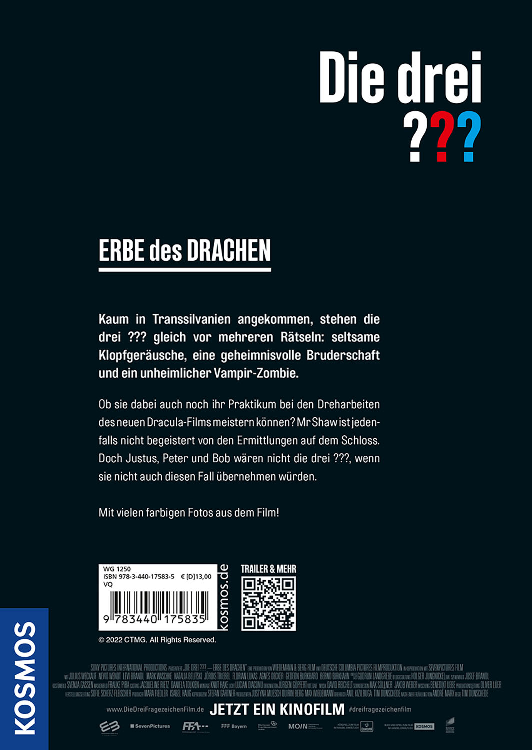 Rückseitencover Die drei ??? Erbe des Drachen