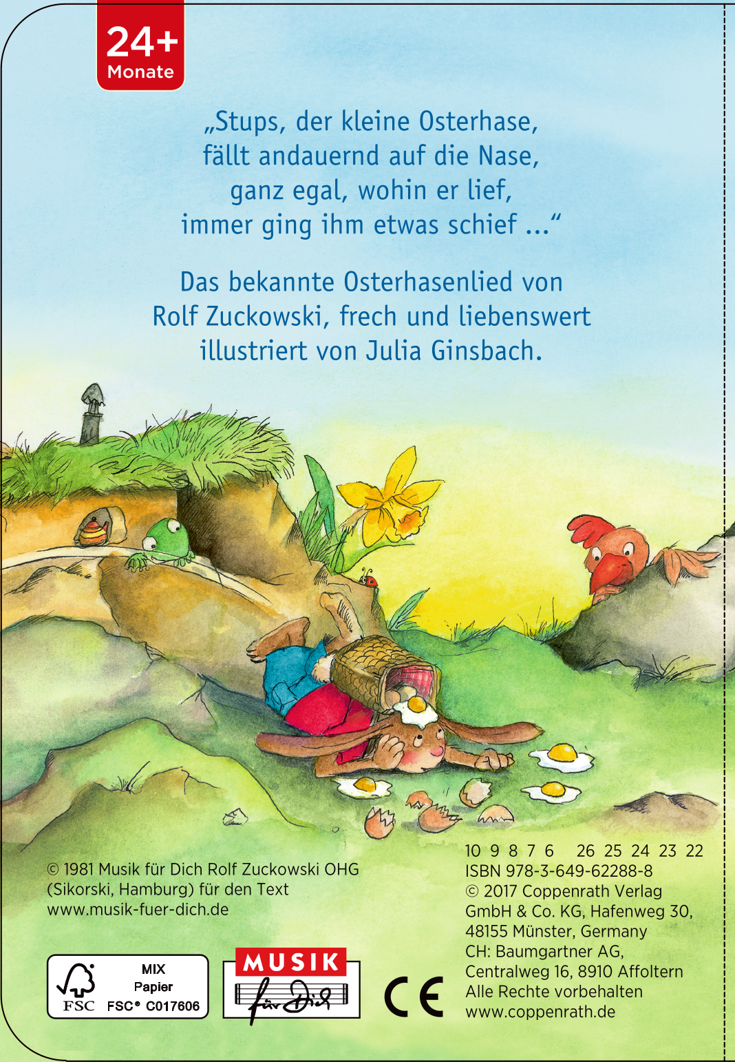 Rückseitencover Stups, der kleine Osterhase
