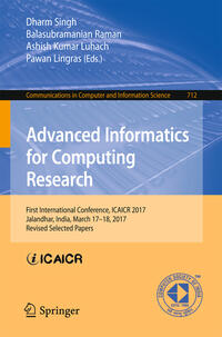 Vorderes Coverbild Advanced Informatics for Computing Research