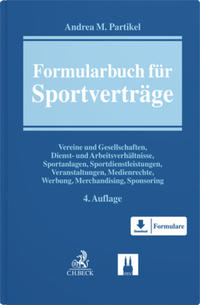 Vorderes Coverbild Formularbuch für Sportverträge