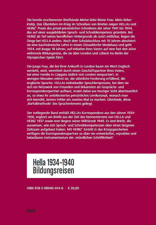 Rückseitencover Hella 1934-1940