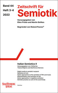 Vorderes Coverbild Zeitschrift für Semiotik / Italian Semiotics II