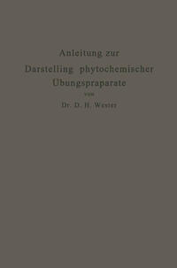 Vorderes Coverbild Anleitung zur Darstellung phytochemischer Übungspräparate