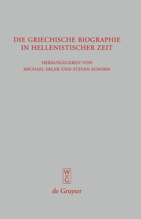 Vorderes Coverbild Die griechische Biographie in hellenistischer Zeit