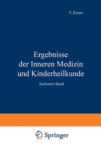 Vorderes Coverbild Ergebnisse der Inneren Medizin und Kinderheilkunde