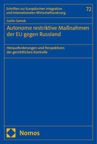 Vorderes Coverbild Autonome restriktive Maßnahmen der EU gegen Russland