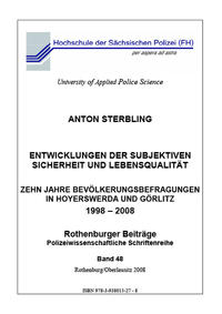 Vorderes Coverbild Entwicklung der subjektiven Sicherheit und Lebensqualität