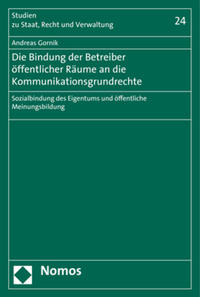 Vorderes Coverbild Die Bindung der Betreiber öffentlicher Räume an die Kommunikationsgrundrechte