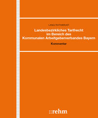 Vorderes Coverbild Landesbezirkliches Tarifrecht im Bereich des Kommunalen Arbeitgeberverbandes Bayern