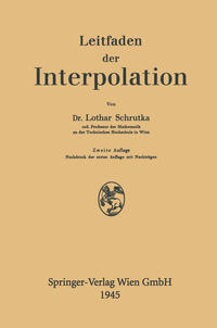 Vorderes Coverbild Leitfaden der Interpolation