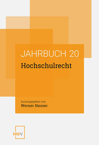 Vorderes Coverbild Hochschulrecht