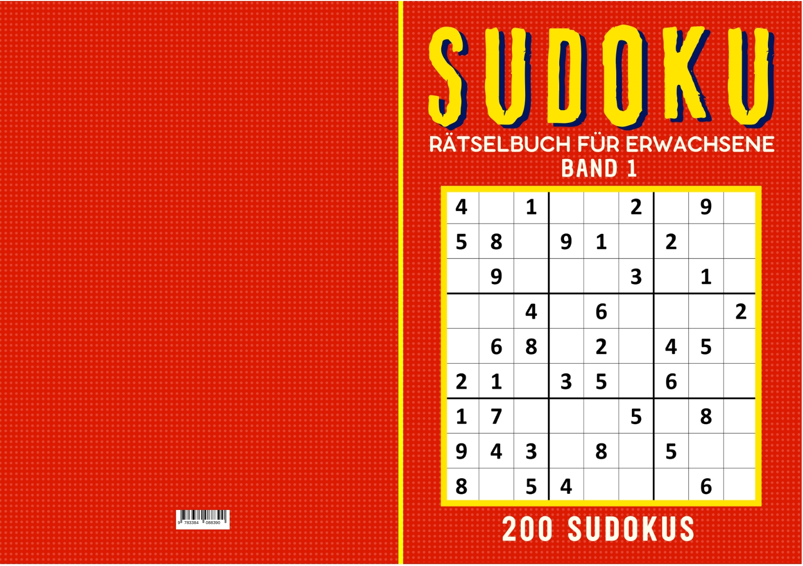 Gesamtes Coverbild Sudoku Rätselbuch - Band 1