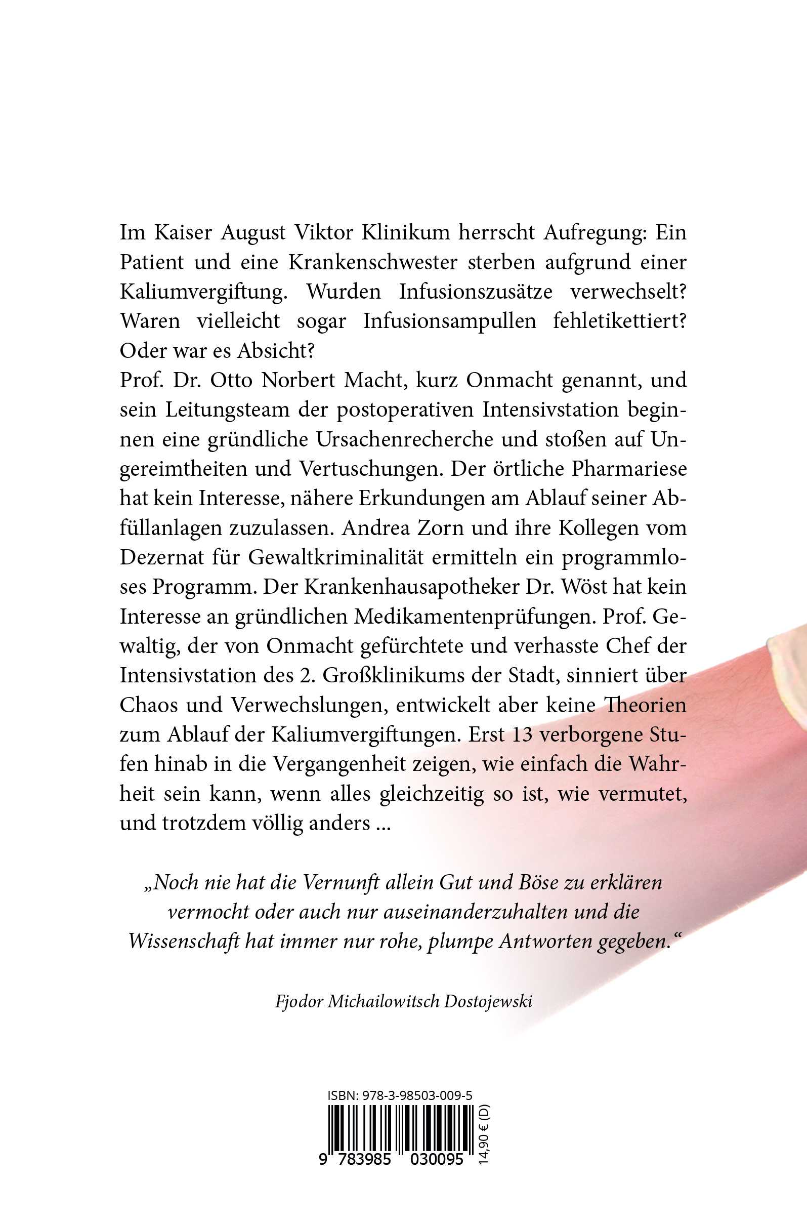 Rückseitencover Onmacht und das tödliche Salz