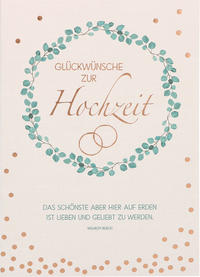 Vorderes Coverbild Glückwünsche zur Hochzeit