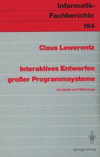 Vorderes Coverbild Interaktives Entwerfen großer Programmsysteme