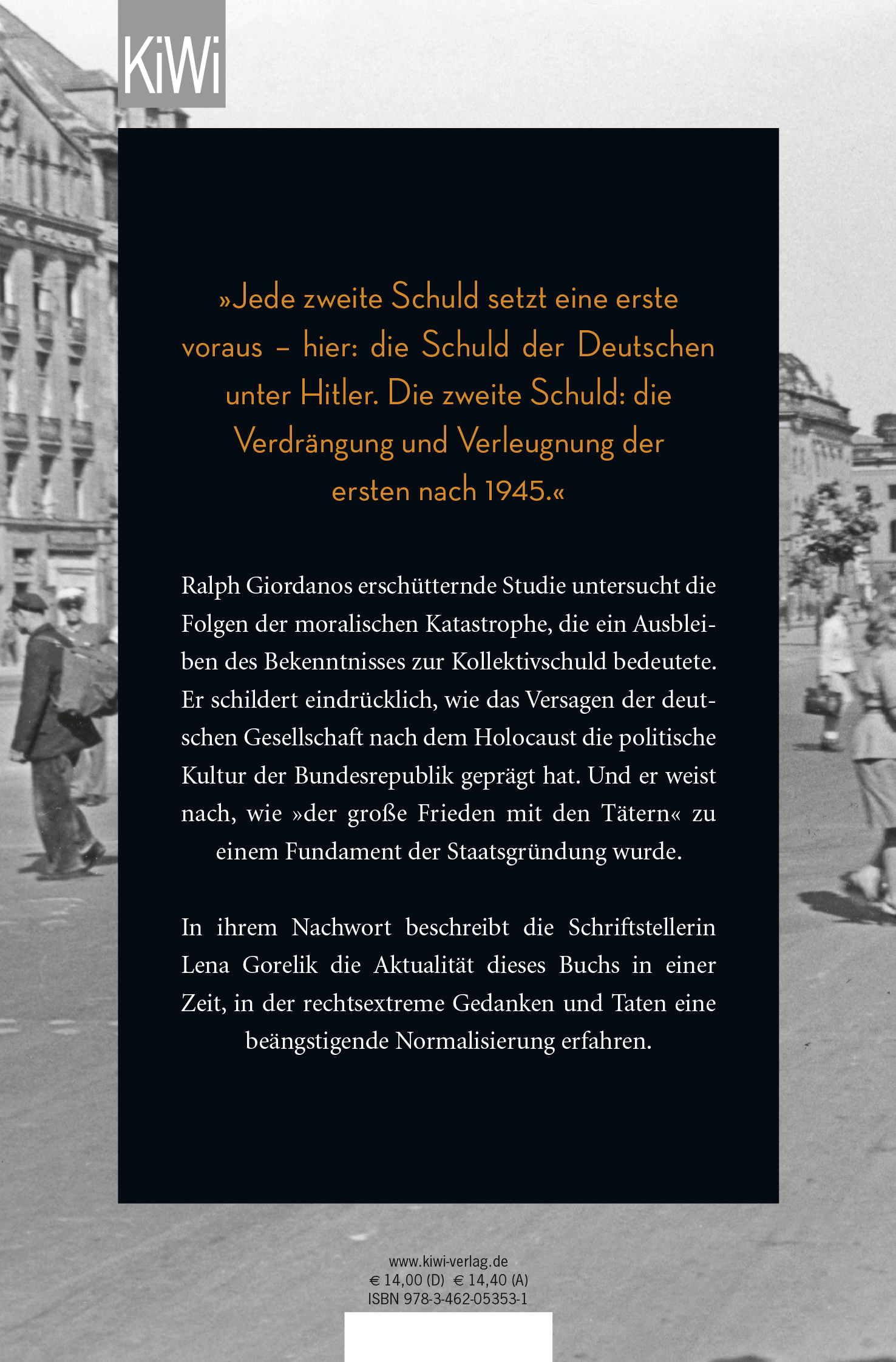 Rückseitencover Die zweite Schuld