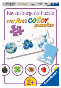 Vorderes Coverbild Kinderpuzzle 6x4 Teile - Farben lernen