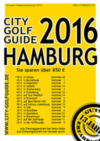 Vorderes Coverbild City Golf Guide Hamburg 2016