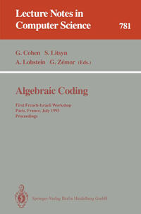 Vorderes Coverbild Algebraic Coding