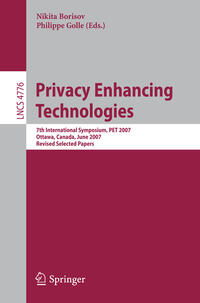 Vorderes Coverbild Privacy Enhancing Technologies