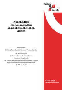 Vorderes Coverbild Nachhaltige Kommunikation in unübersichtlichen Zeiten
