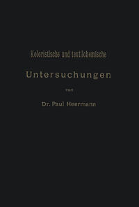 Vorderes Coverbild Koloristische und textilchemische Untersuchungen