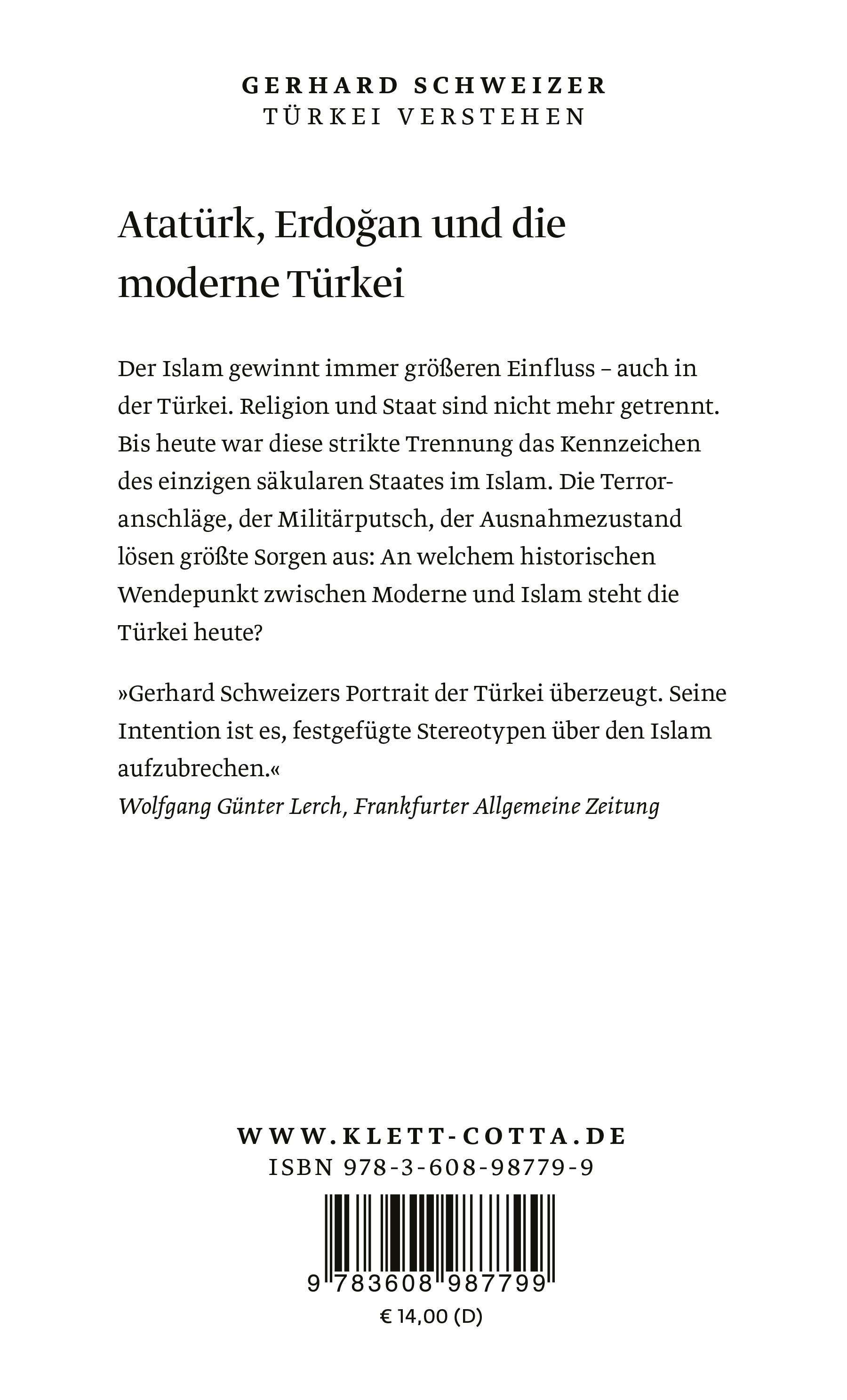 Rückseitencover Türkei verstehen