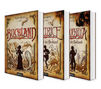 Vorderes Coverbild Buchland Band 1-3: Buchland / Beatrice. Rückkehr ins Buchland / Bibliophilia. Das Ende des Buchlands: Die komplette Trilogie (Paperback)