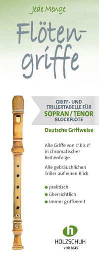 Vorderes Coverbild Jede Menge Flötengriffe - Sopran- und Tenorblockflöte (Deutsche Griffweise)