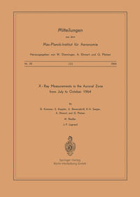 Vorderes Coverbild X-Ray Measurements in the Auroral Zone from July to October 1964